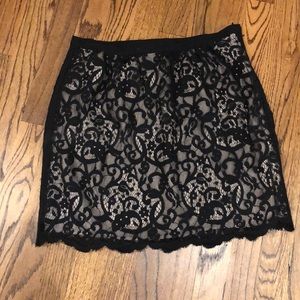 Lace black skirt